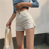 Women Shorts Jeans Sheath Summer Side Zipper High Waist Sexy Slim Ins Chic Bodycon Korean Ins All-match Kpop Y2k Ulzzang