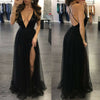 Women's Deep V Neck Sleeveless Elegant Formal Prom Long Maxi Cocktail Party Ball Gown Bandage Blackless Dress Red Black XL