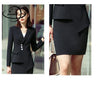 YAUAMDB women skirt suits summer S-4XL female blazer clothing set blazer+package hip skirt 2pcs ladies office slim clothes ly136
