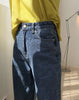 woman cotton straight blue long jeans